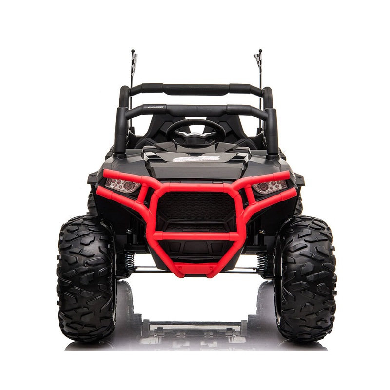 Buy Aimbest Electric Ride On 4WD 12v RC Black/Red Kids Outdoor Jeep Toy JC999 MyDeal