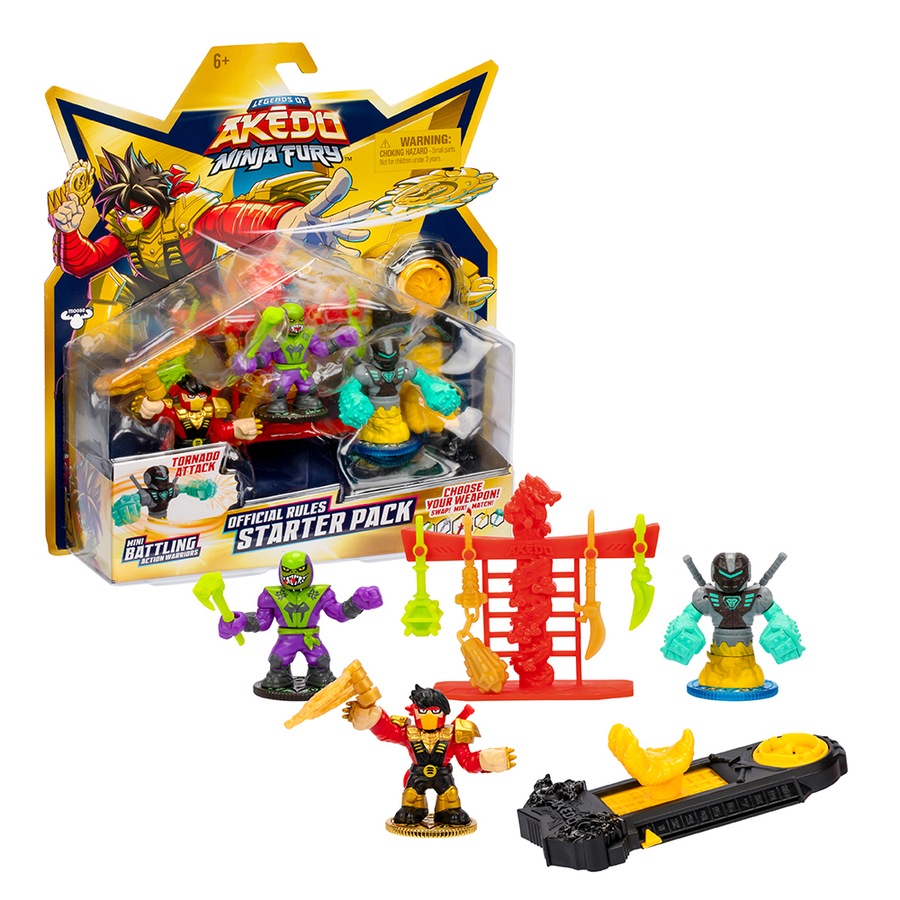 Akedo S7 W1 Ninja Fury Starter Pack Action Figure Toy Set Kids/Children 6y+