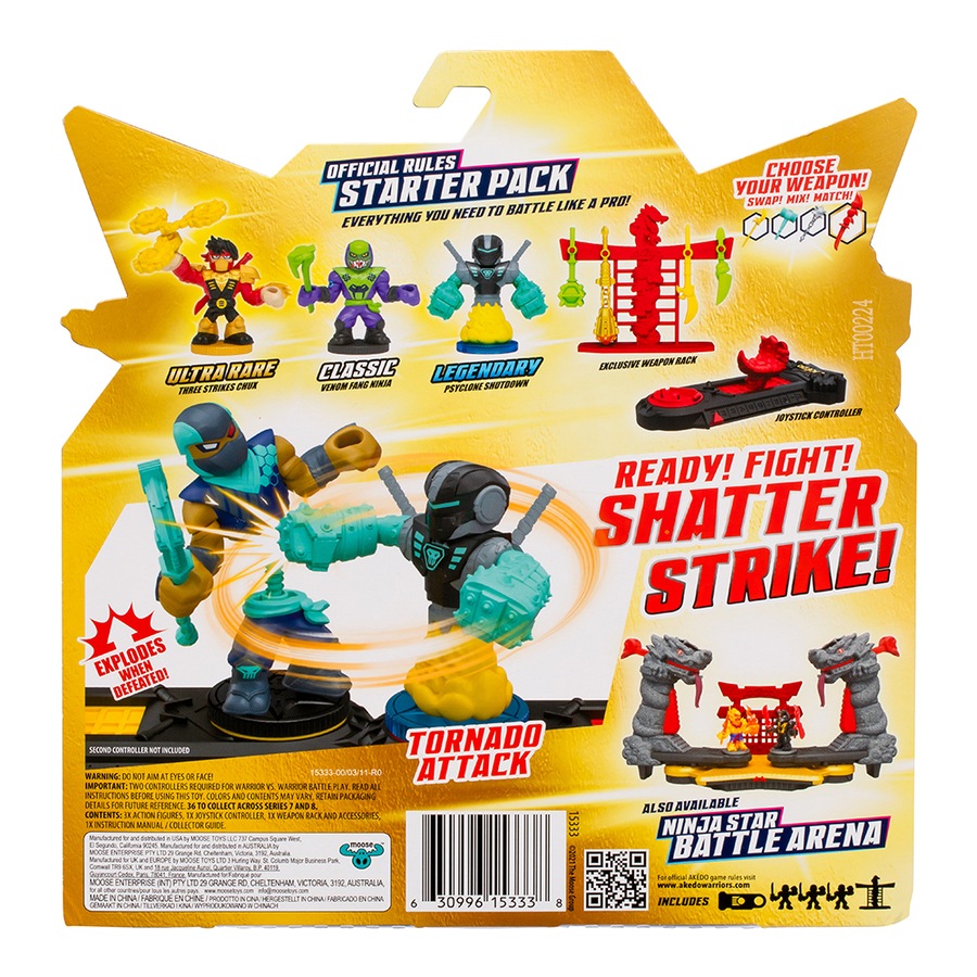 Akedo S7 W1 Ninja Fury Starter Pack Action Figure Toy Set Kids/Children 6y+