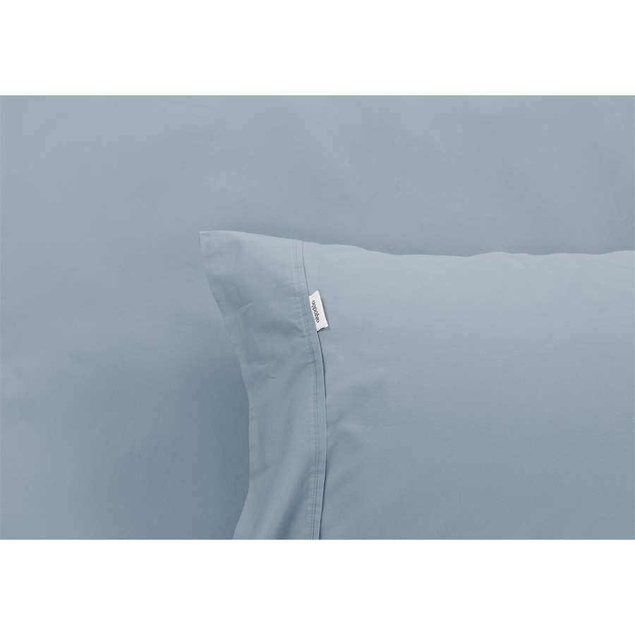 Algodon Queen Bed Combo Fitted Sheet Set w/Pillowcases 300TC Cotton Faded Denim