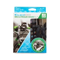 Allsop ClickGo 5.7" Smartphones Bike & Stroller Mount/Holders w/ Case/Pouch BLK
