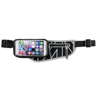 Allsop ClickGo Running/Gym Water Proof Belt w/Zip Pouch/5.7" Case For Phones GRY