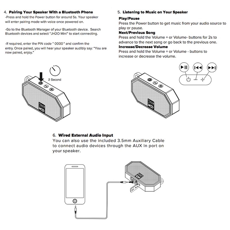 mini h20 pairing