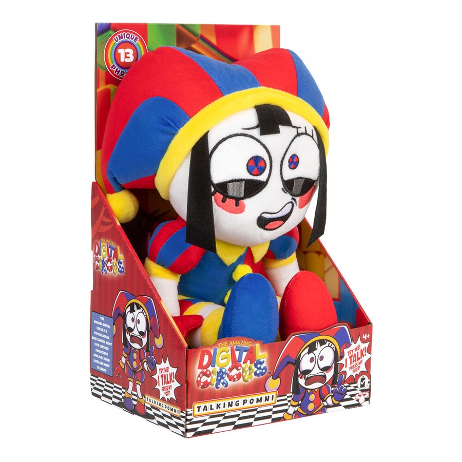 Amazing Digital Circus the Sound Effects Plush Talking Pomni Toy