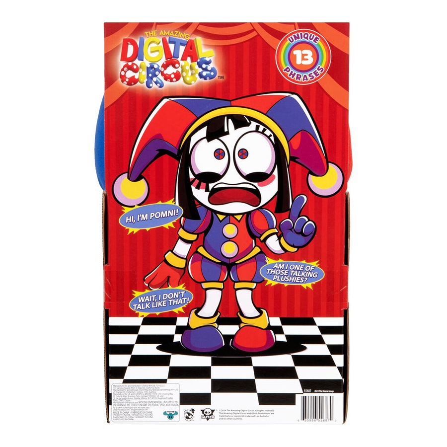 Amazing Digital Circus the Sound Effects Plush Talking Pomni Toy