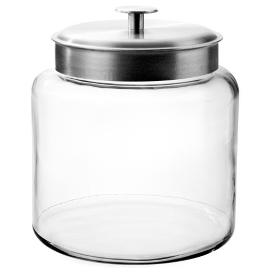 Anchor Hocking 25cm/5.7L Montana Glass Jar Kitchen Storage Container w/Lid Clear