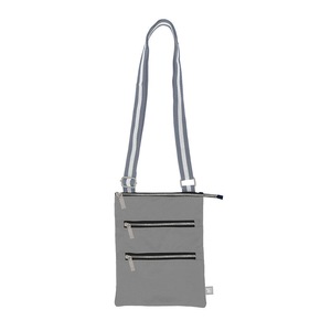 Annabel Trends AT Travel 3-Zip Sling Bag w/ Adjustable Strap 23.5x18.5cm Grey