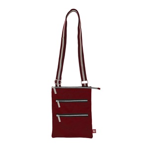 Annabel Trends AT Travel 3-Zip Sling Bag w/ Adjustable Strap 23.5x18.5cm Red