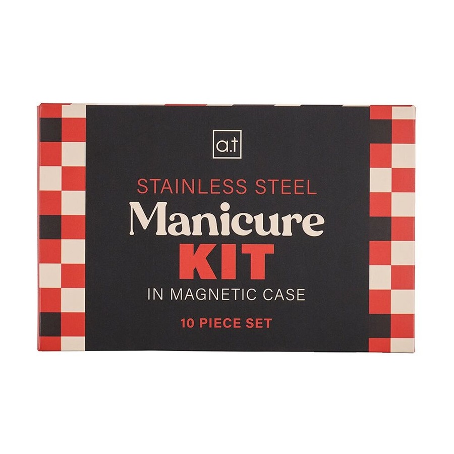 Annabel Trends Mens Manicure Kit w/ Clippers/Scissors/Tweezers/Pushers/File