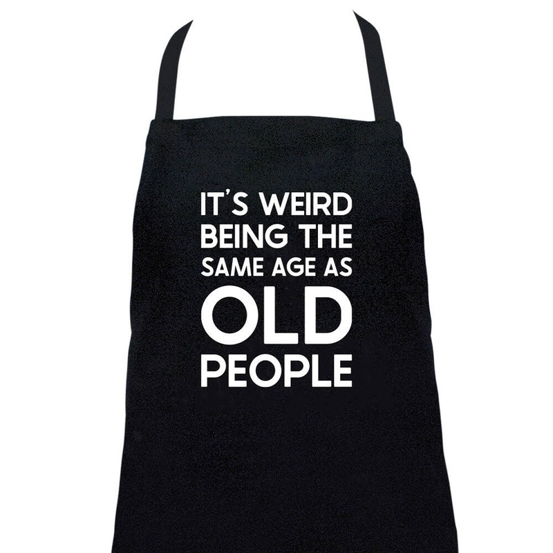 Buy Annabel Trends Screen Print Cotton Kitchen Apron 60x80cm It's Weird