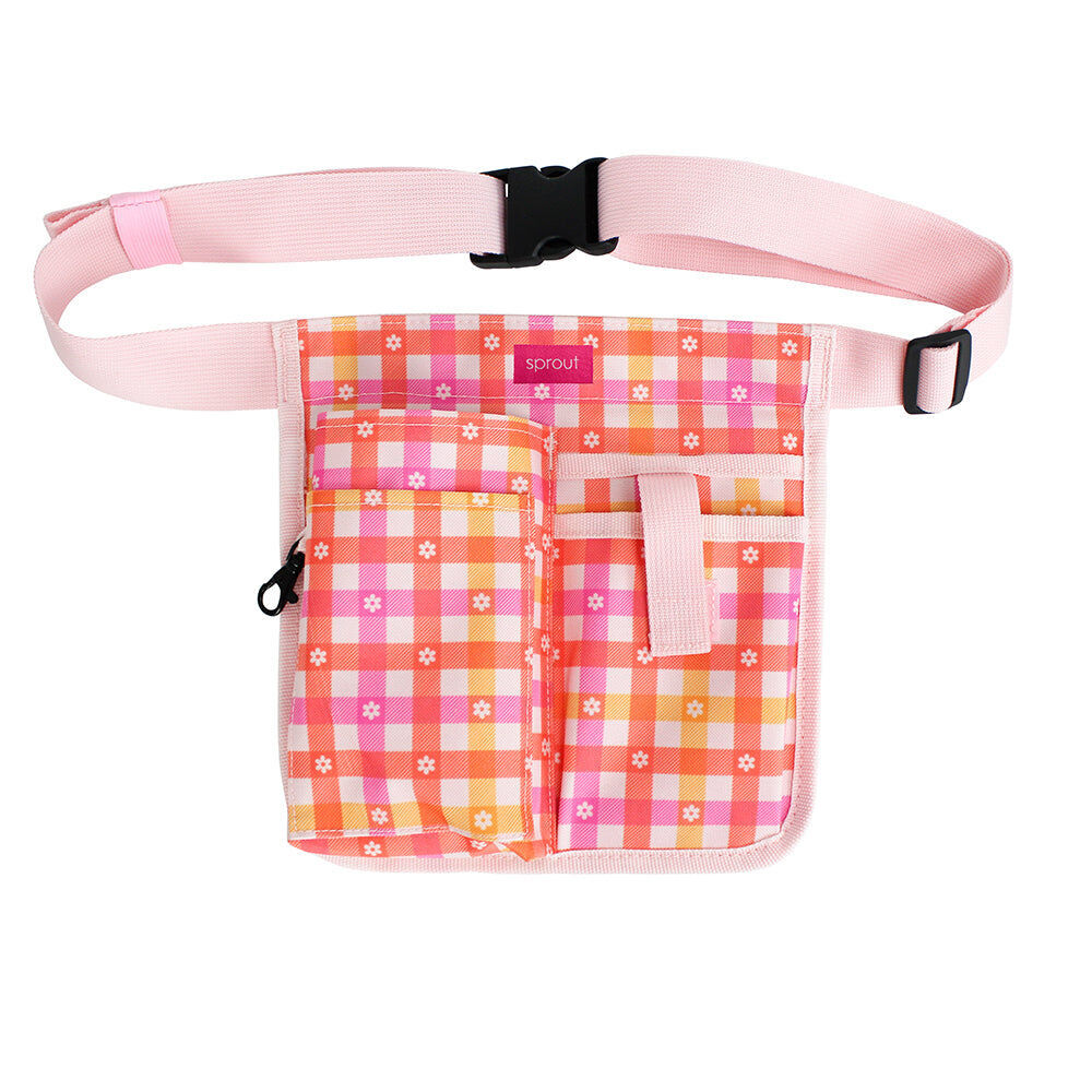 Annabel Trends Sprout Half Waist Garden Tool Holder Belt Bag Daisy Gingham
