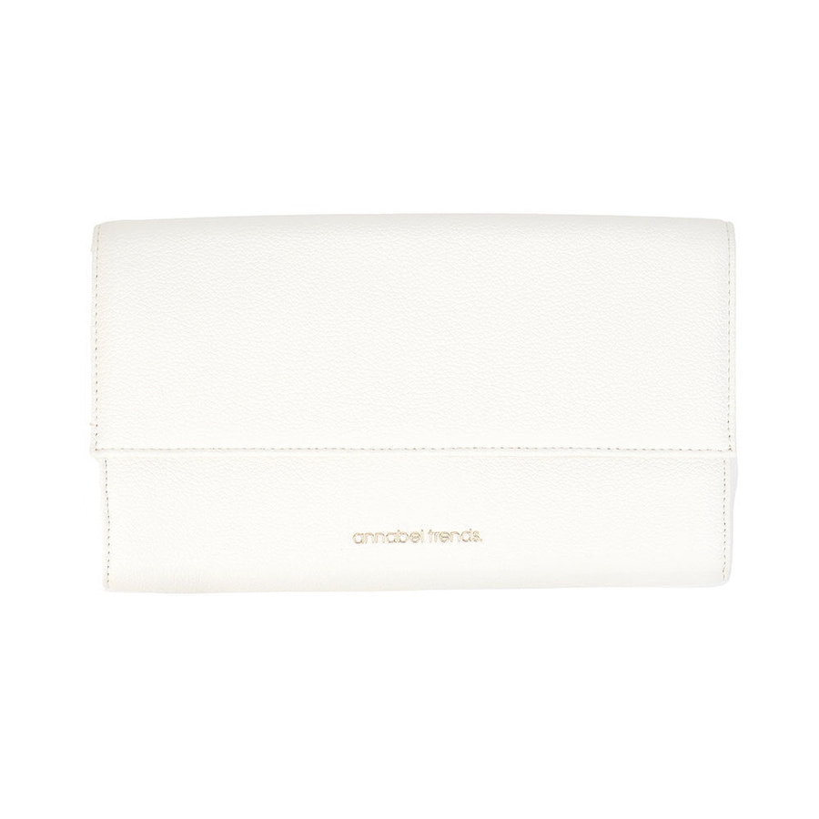 Annabel Trends Vanity Travel Wallet/Purse 24x14.5cm Document Holder White
