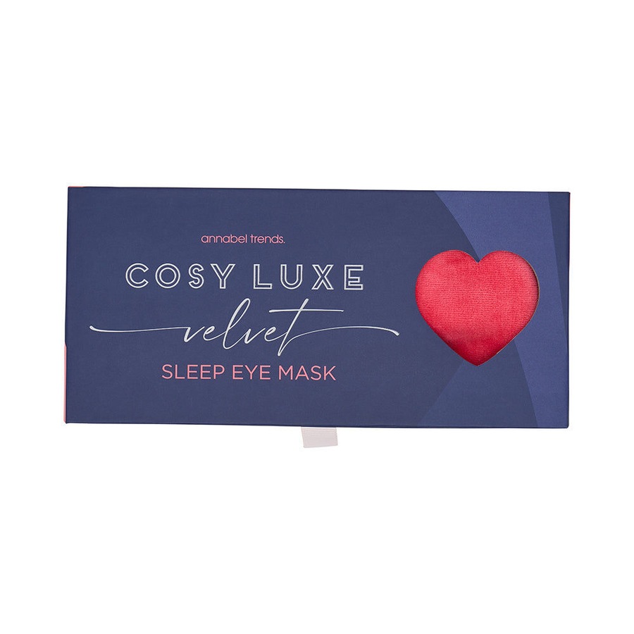 Annabel Trends Velvet Cosy Luxe Travel Sleeping Eye Mask Pink Crush