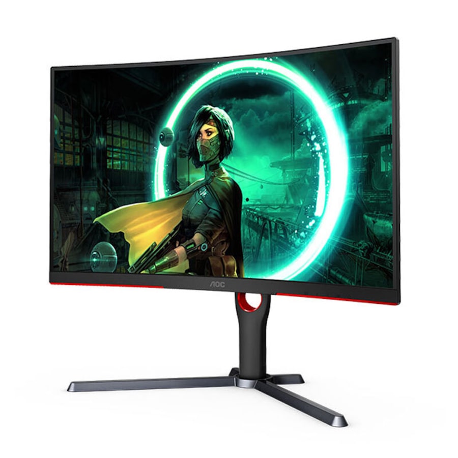 AOC 27' Curved QHD Gaming Monitor 165Hz 2560x1440 VA 1ms w/ DP/HDMI/VGA Ports