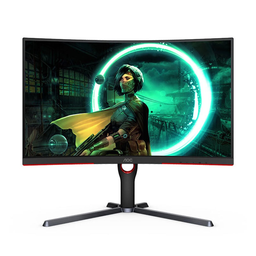 AOC 27' Curved QHD Gaming Monitor 165Hz 2560x1440 VA 1ms w/ DP/HDMI/VGA Ports