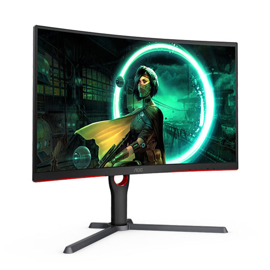 AOC 27' Curved QHD Gaming Monitor 165Hz 2560x1440 VA 1ms w/ DP/HDMI/VGA Ports