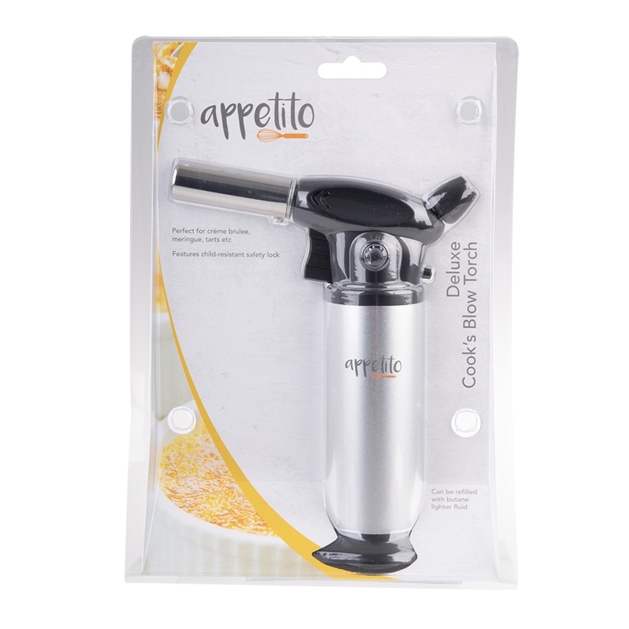 Appetito Deluxe Cook's Blow Torch Home/Kitchen Cooking Baking Burning Tool