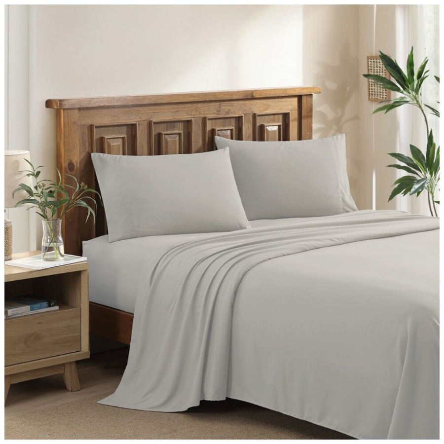 Ardor Australia's Softest Complete Bedding Sheet Set King Silver