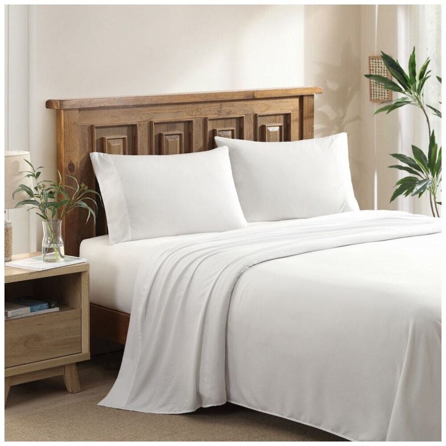 Ardor Australia's Softest Complete Bedding Sheet Set Queen White