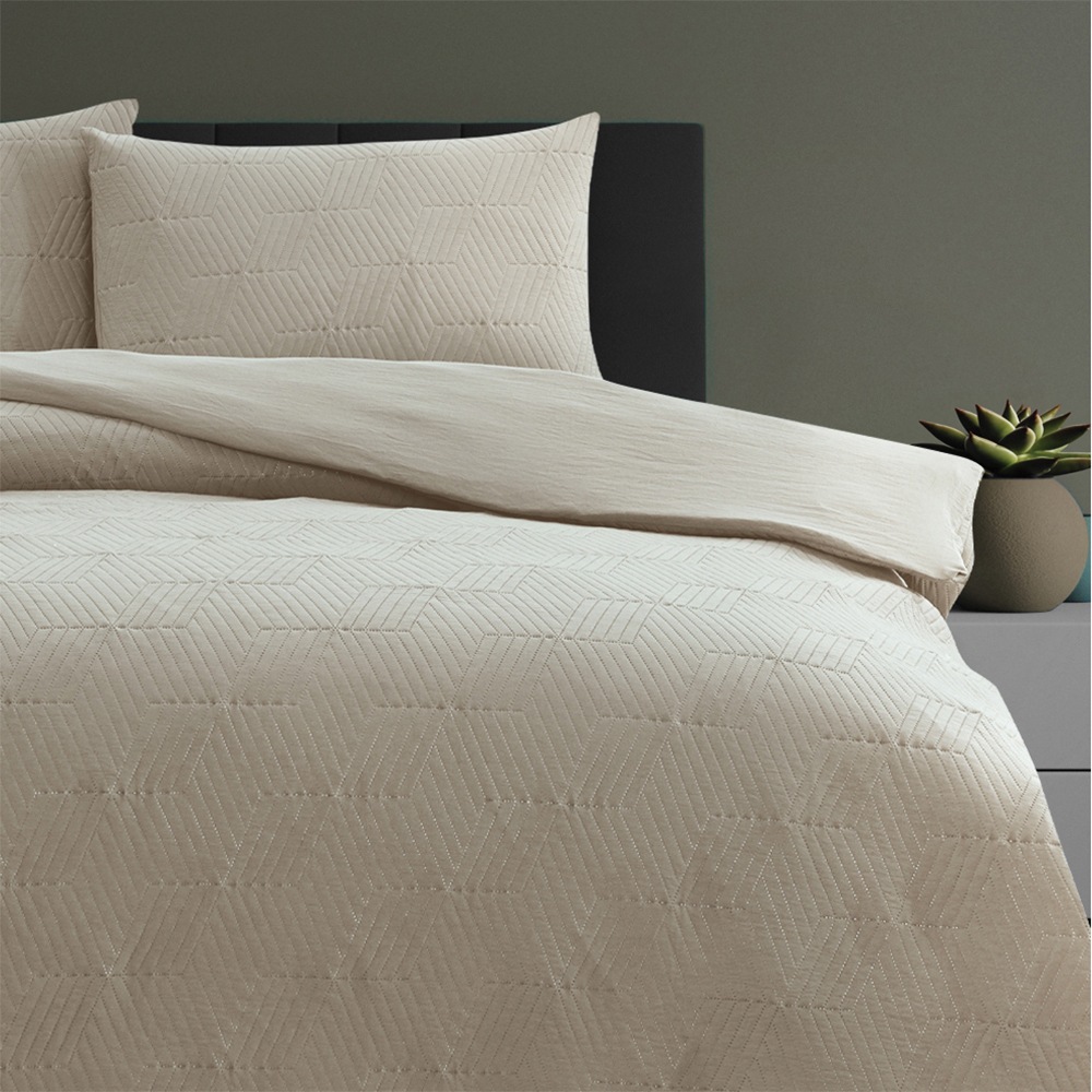 Ardor Rui Black Embossed Velvet Soft Quilt Cover Set King main image 1