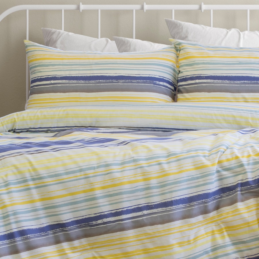 Ardor Boudoir Milford Double Quilt Cover Bedding Set w/ 2x Pillowcase Seafoam