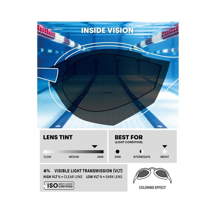 Arena Cobra Ultra Swipe Mirror Goggles Swimming Eye Protection Silver/Black