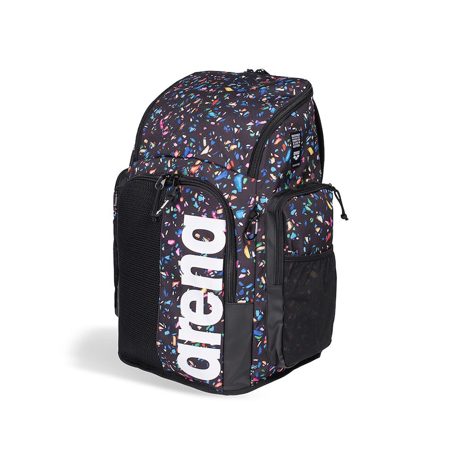 Arena Spiky III Backpack 45 Litre Swimming Accessory w/Drybag Confetti Black