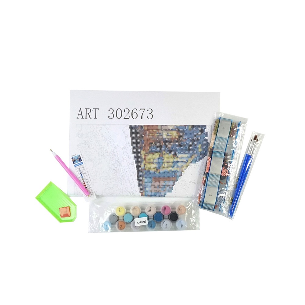 Art Boxd 2 in 1 Canvas Colour By Number & Diamond Kids