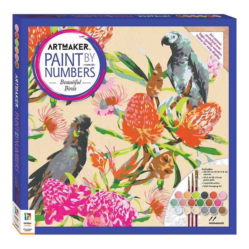 Buy Art Maker Paint by Numbers Beautiful Birds Painting Set Art/Craft