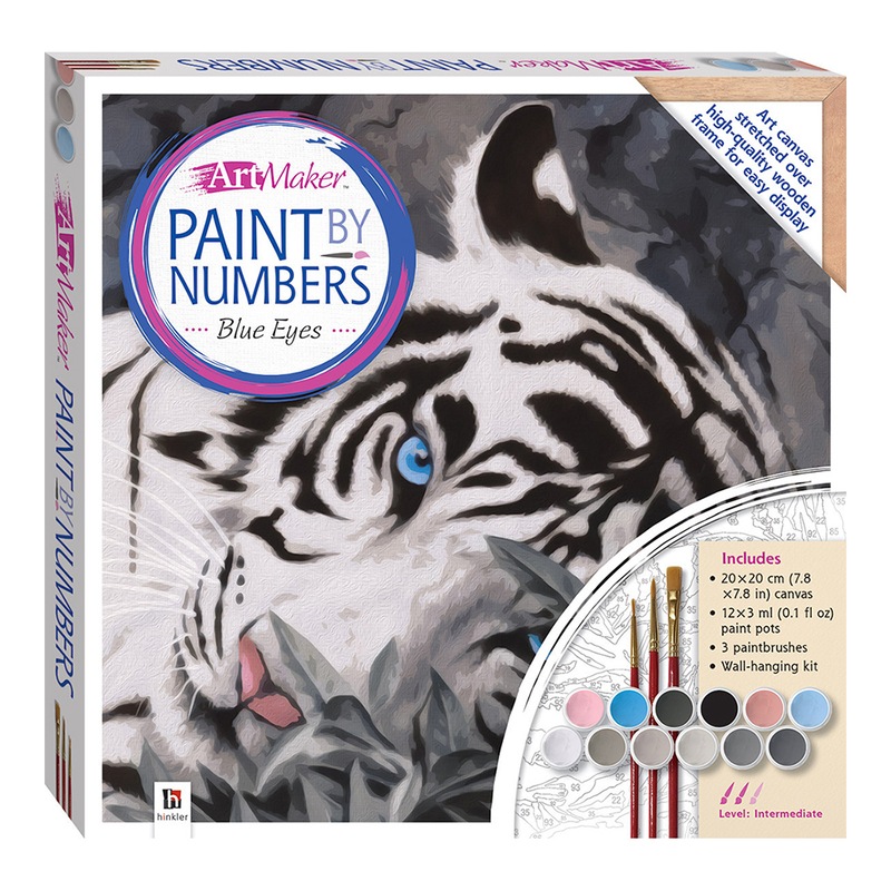 Buy Art Maker Paint by Numbers Canvas Blue Eyes Painting Set Craft