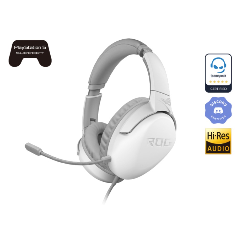 Asus Rog Strix GO Core Moonlight Wired Gaming Headset/Headphone For PC White