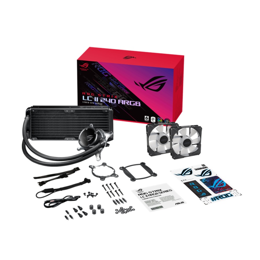 Asus Rog Strix LC II 240 ARGB Liquid CPU Cooler w/ Aura Sync/Dual Radiator Fans