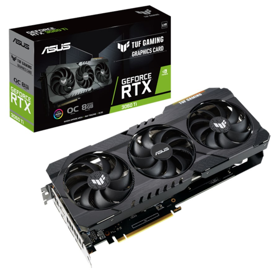 Asus TUF Gaming nVidia GeForce RTX 3060 Ti Graphics Card V2 8GB GDDR6 OC Edition