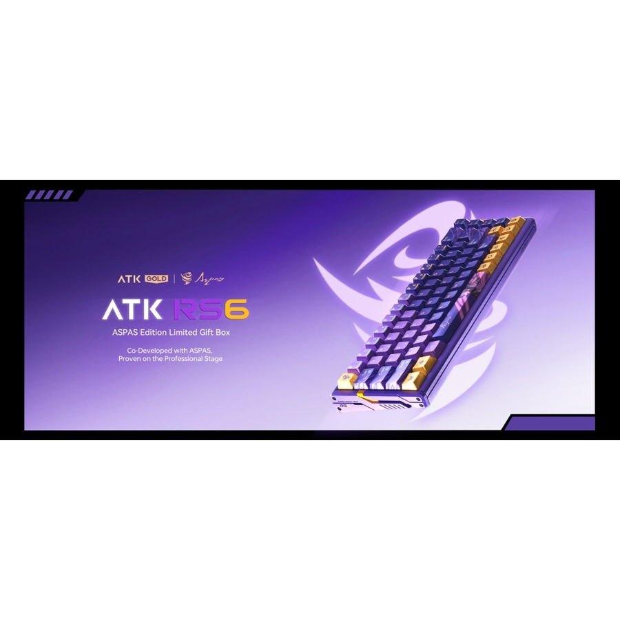 ATK RS6 Wired Aluminum Hall Effect Keyboard TTC RGB Rosy Fairy