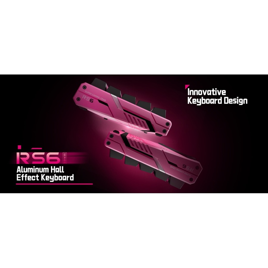 ATK RS6 Wired Aluminum Hall Effect Keyboard TTC RGB Rosy Fairy