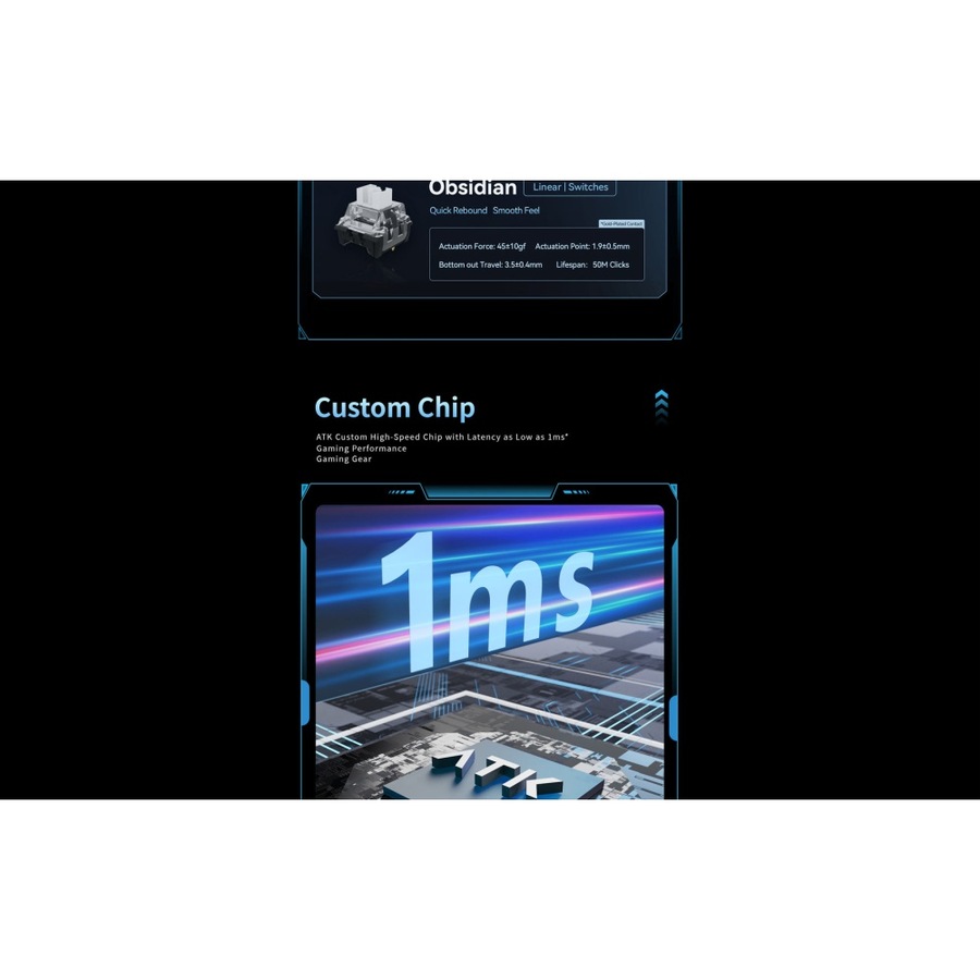 ATK VXE V75K Wireless Semi-Aluminum Mechanical Gaming Keyboard Ania Switch