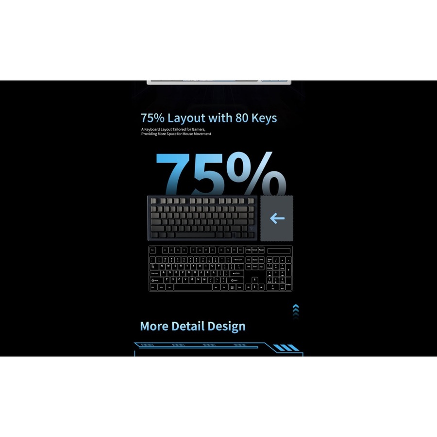 ATK VXE V75K Wireless Semi-Aluminum Mechanical Gaming Keyboard Ania Switch