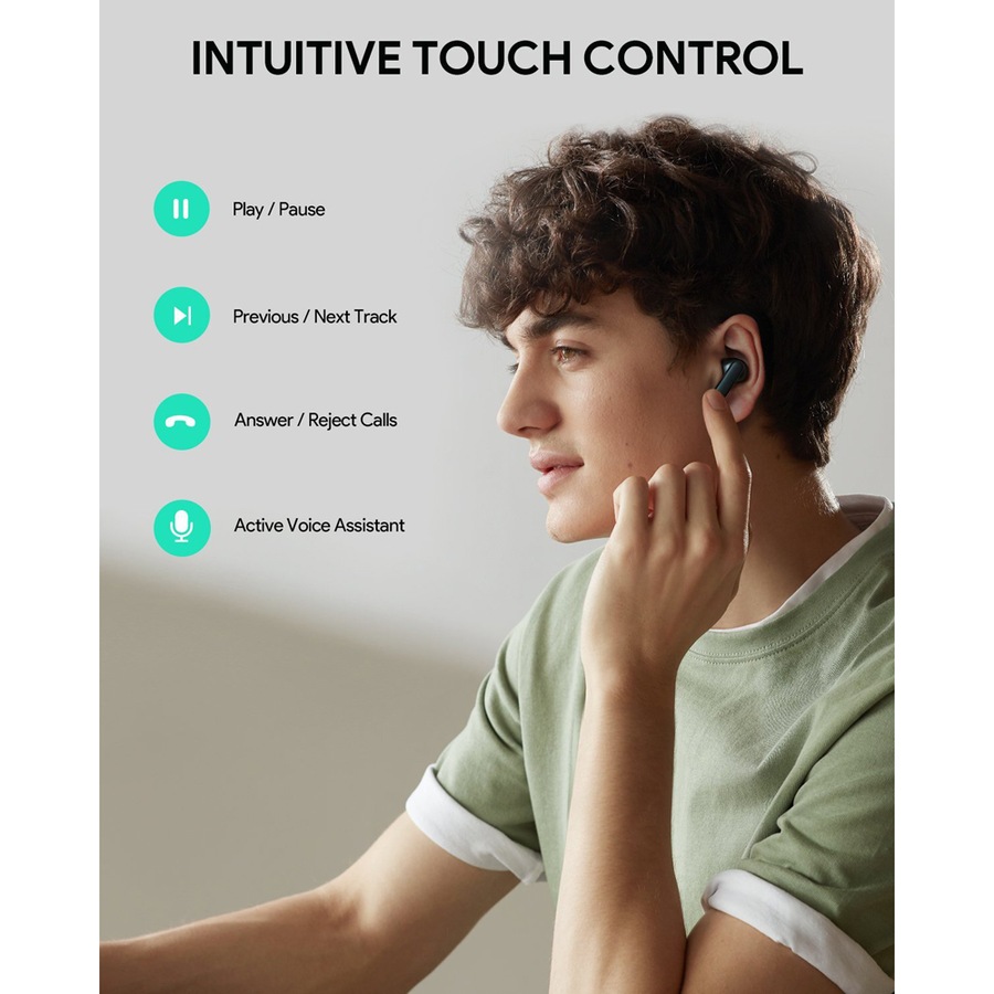 AUKEY MiniS True Wireless Bluetooth 5.1 Stereo Music Earbuds/Earphones Pink