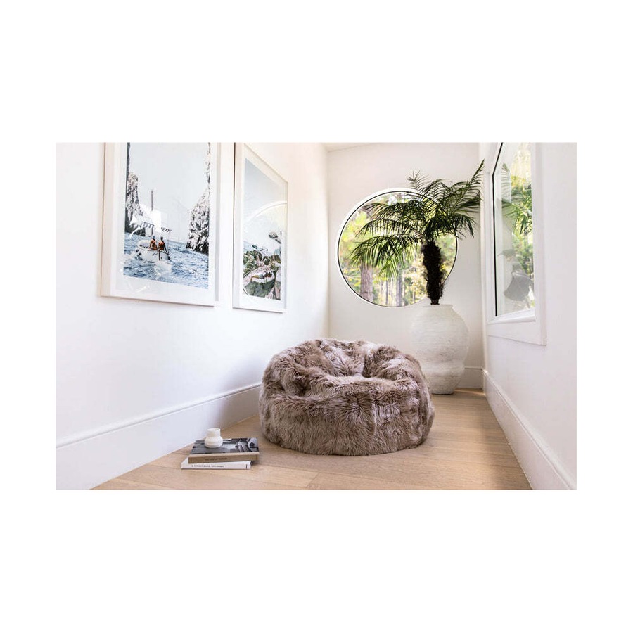 Auskin The Gulgong Sheepskin Long Wool Soft Bean Bag Home/Room Decor Vole