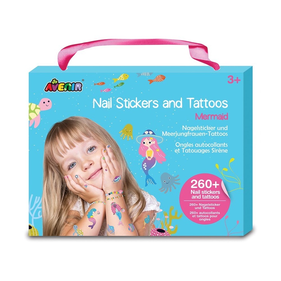 Avenir Nail Stickers & Tattoos Mermaids Decorate Style Kids/Children Art 3y+