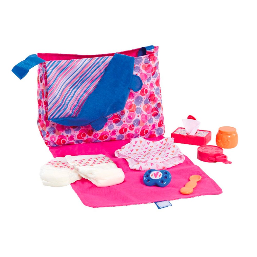 Baby Alive New Mommy Diaper Bag/Jar/Wipe/Onsie/Blanket/Pacifier Doll Dressup Kit