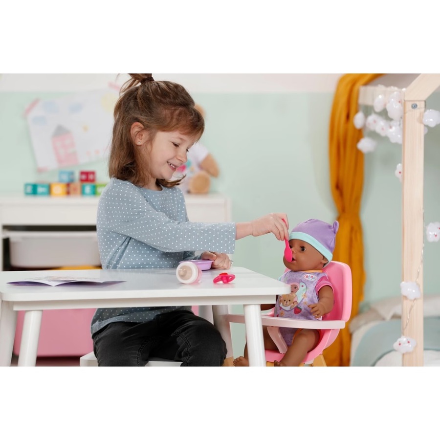 BABY Born Eva Baby Doll W/ Ten Lifelike Functions & Fun Acceccories 3y+ 43cm