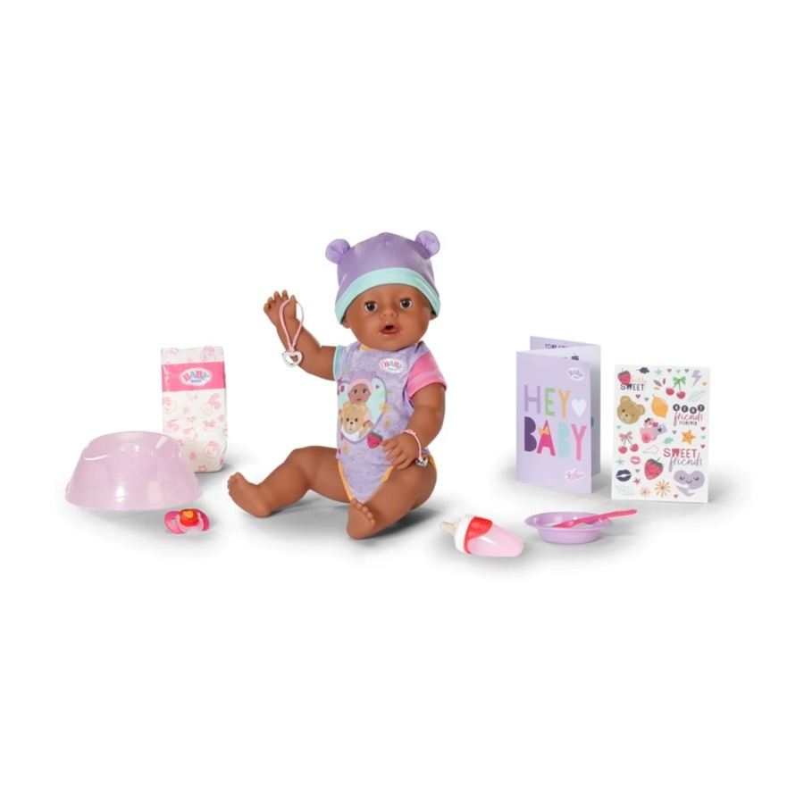 BABY Born Eva Baby Doll W/ Ten Lifelike Functions & Fun Acceccories 3y+ 43cm