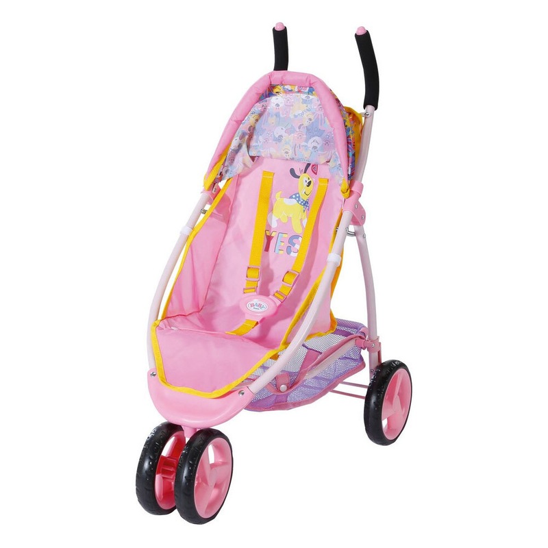 Buy Baby Born Jogger Pram Stroller Pushchair Kids/Toddler Play Toy for 43cm Doll 3y+ MyDeal
