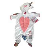 Baby Born Short Sleeve One Piece Unicorn Romper For 43cm Doll Dress Up Kids 3y+