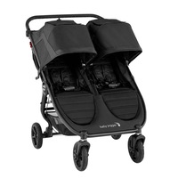 Baby Jogger City Mini/GT2 Double Baby/Infant Travel Stroller/Pram Jet Black