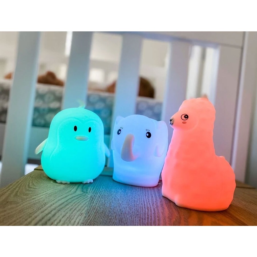 Baby Studio 12cm Soft Night Light/Silicone Baby/Children Nursery Lamp Elephant