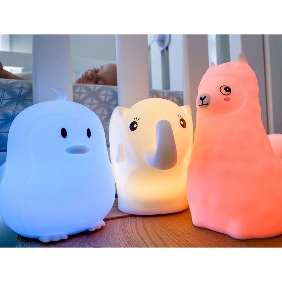 Baby Studio 12cm Soft Night Light/Silicone Baby/Children Nursery Lamp Elephant