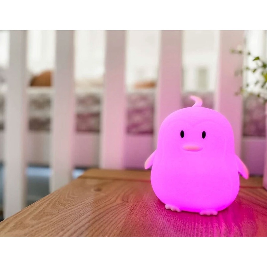 Baby Studio 12cm Soft Night Light/Silicone Baby/Children Nursery Lamp Penguin