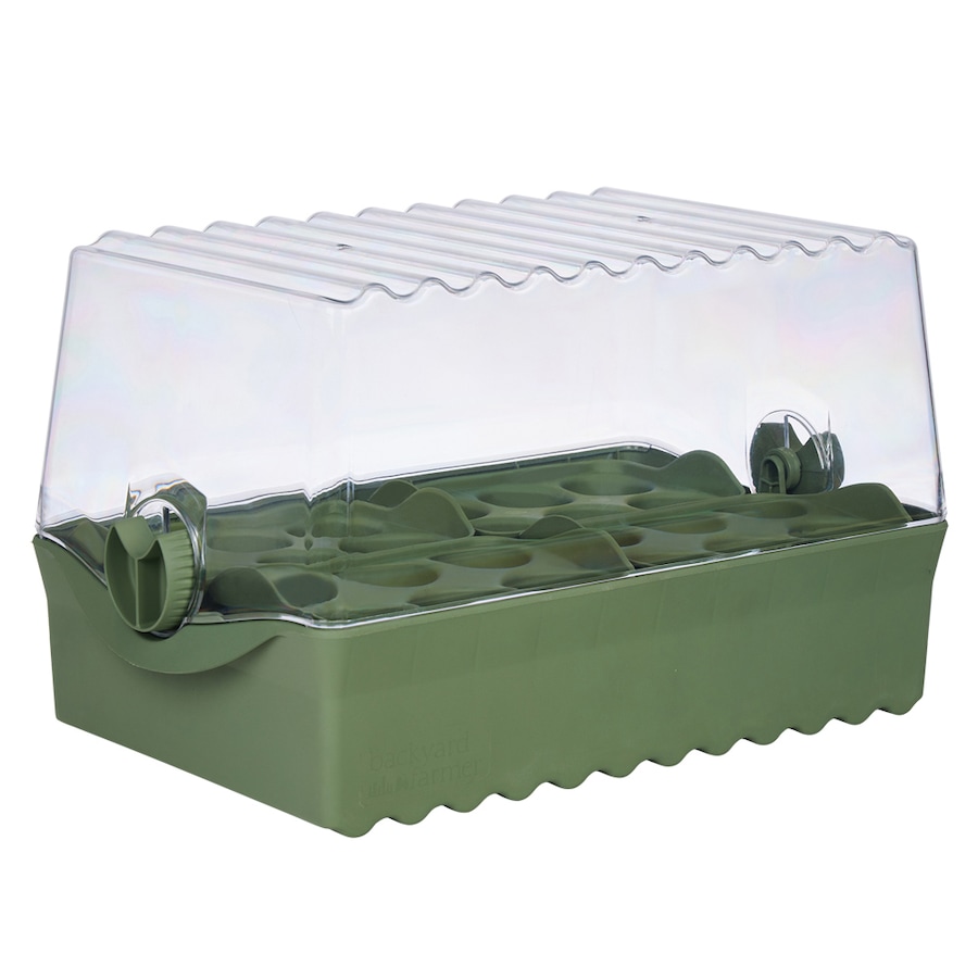 Backyard Farmer Flori Outdoor Backyard Seed/Seedling Propagation Kit Green